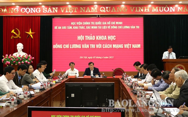 Hội thảo khoa học “Đồng chí Lương Văn Tri với cách mạng Việt Nam”