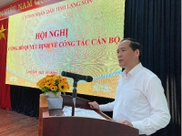 Toàn văn bài phát biểu của Đồng chí Dương Xuân Huyên, Ủy viên Ban Thường vụ Tỉnh ủy, Phó Chủ tịch Thường trực UBND tỉnh Lạng Sơn tại Hội nghị Công bố Quyết định về công tác cán bộ