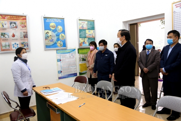 Lãnh đạo UBND tỉnh kiểm tra việc triển khai kế hoạch phát triển kinh tế – xã hội, công tác phòng, chống dịch bệnh tại thành phố Lạng Sơn và huyện Hữu Lũng